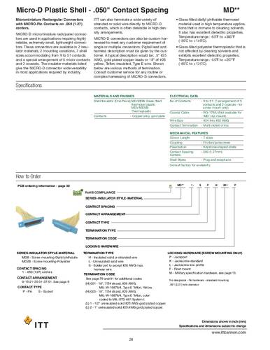 ITT MDVB1-9SCBRP D-SUB Steckverbinder 1St. von ITT