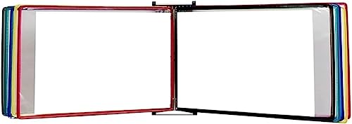 Flip -Dateihalter, wandmontierte Ordner, A4, wandmontierte Display -Dateihalter (Größe: 13x9x3.9in)(Multi Colored) von ITTRUH