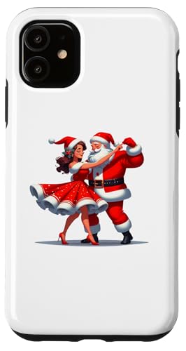 Hülle für iPhone 11 Niedlicher Herr Santa Frau Dancing Happy Christmas Santa Xmas von IVRY