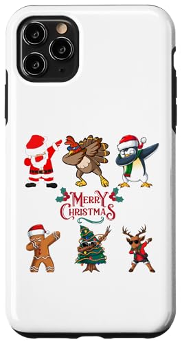 Hülle für iPhone 11 Pro Max Merry Christmas Dabbing Santa Christmas für Jungen, Mädchen, Herren von IVRY