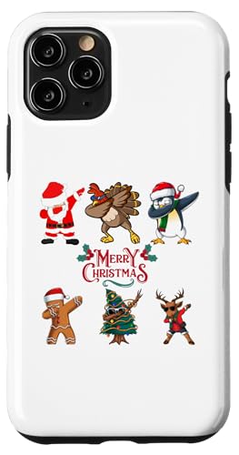 Hülle für iPhone 11 Pro Merry Christmas Dabbing Santa Christmas für Jungen, Mädchen, Herren von IVRY