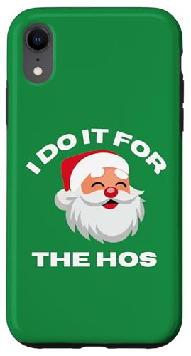 Hülle für iPhone XR Lustiges Vintage-Weihnachtsmanngesicht "I Do It For The Hos" von IVRY