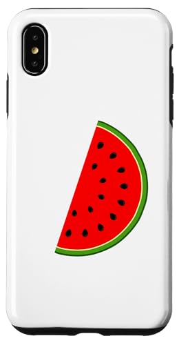Hülle für iPhone XS Max Niedliche Aquarell-Wassermelonen-Wassermelonen-Obst-Lebensmittel-Liebhaber von IVRY