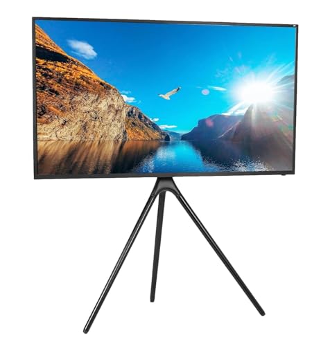 Tv Halterung Universal Artistic Easel 45 Bis 65 Zoll LED-LCD-Bildschirm, Studio-TV-Displayständer, Verstellbare TV-Halterung Mit Drehgelenk Und Stativfuß Tv Halterung Zimmer von IWENZHKPA