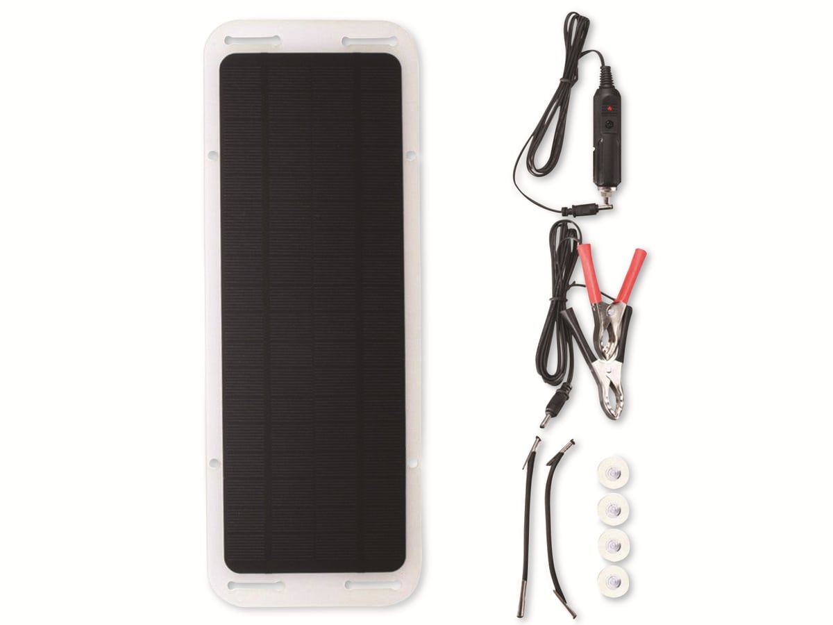 IWH Solarmodul, 12 V, 5 W, mit 2x USB- und 1x USB-C-Anschlüsse von IWH