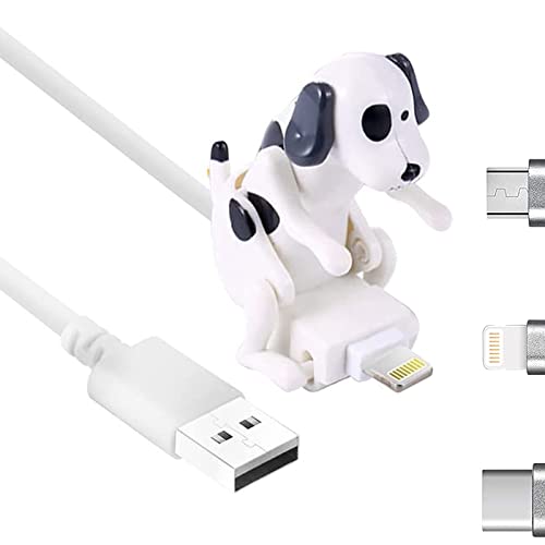 IWOR Funny Humping Dog Fast Charger Cable, Humping Dog Charger for iPhone, Humping Dog Phone Charger - for iPhone/Android/Type-C (for Type-C,A-White) von IWOR
