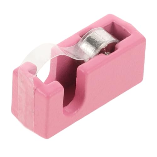 IWOWHERO Puppenhausschneider Mini- -klebebandschneider Mini-hausbandschneider Miniatur-bandschneidermodell Puppenbandabroller Modell Eines Puppenbandschneiders Aus Metall Rosa Legierung von IWOWHERO