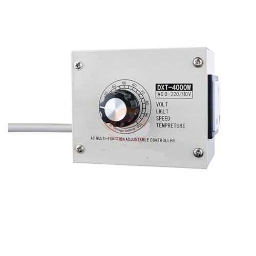 Dimmer Tragbare Geschwindigkeitseinstellung Temperatur Lichtspannung Einstellbarer Regler AC 110V 220V 4000W Kompakter variabler Spannungsregler(AC 220V) von IYNWBJTS