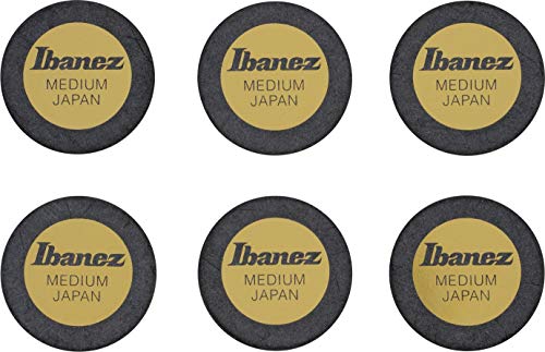 IBANEZ Round Pick 0,8mm - 6 Stück schwarz (PPA1M-BK) von Ibanez
