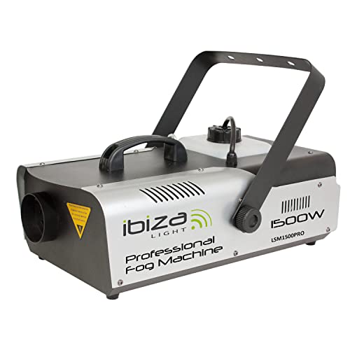 Ibiza - LSM1500PRO - Professionelle 1500W Nebelmaschine, programmierbar mit DMX und Fernsteuerung - Schwarz von Ibiza