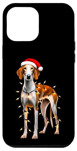 Hülle für iPhone 12 Pro Max Weihnachtsmütze für ibizenkische Jagdhunde, Besitzer von Weihnachtsbeleuchtung, Mama und Papa von Ibizan Hound Dog Christmas Products