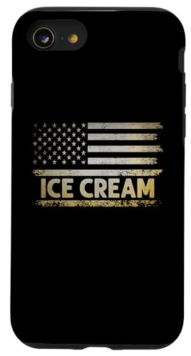 Hülle für iPhone SE (2020) / 7 / 8 Amerikanische USA-Flagge Eis Dessert Sommer von Ice Cream Dessert Lover Gifts