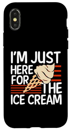 Hülle für iPhone X/XS Lustiges Eiscreme-Design Eisbecher Sommer-Eiscreme-Liebhaber von Ice Cream Gift Sundae Shirts Men Women Kids