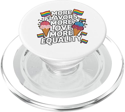 Eiscreme-Liebhaber Gelato Rainbow Pride Month Gleichberechtigung LGBT PopSockets PopGrip für MagSafe von Ice Cream Lover Gelato Sundae LGBT Pride Month