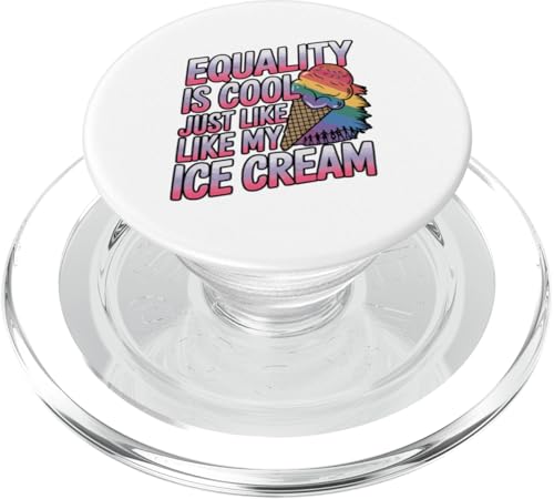 Eiscreme-Liebhaber Gelato Rainbow Pride Month Gleichberechtigung LGBT PopSockets PopGrip für MagSafe von Ice Cream Lover Gelato Sundae LGBT Pride Month