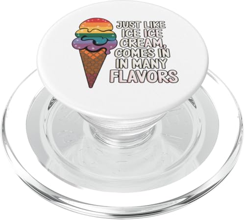 Eiscreme-Liebhaber Gelato Rainbow Pride Month Gleichberechtigung LGBT PopSockets PopGrip für MagSafe von Ice Cream Lover Gelato Sundae LGBT Pride Month