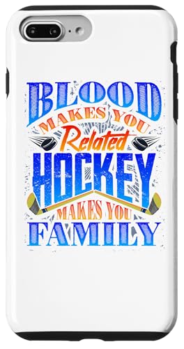 Hülle für iPhone 7 Plus/8 Plus Blood Makes You Related Hockey macht Familien-Hockey von Ice Hockey Gifts Sport Apparel by Kanig Designs