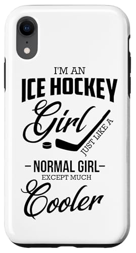 Hülle für iPhone XR Eishockey Girl Like Normal Girl But Cooler Fun Hockey von Ice Hockey Gifts Sport Apparel by Kanig Designs