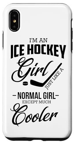 Hülle für iPhone XS Max Eishockey Girl Like Normal Girl But Cooler Fun Hockey von Ice Hockey Gifts Sport Apparel by Kanig Designs