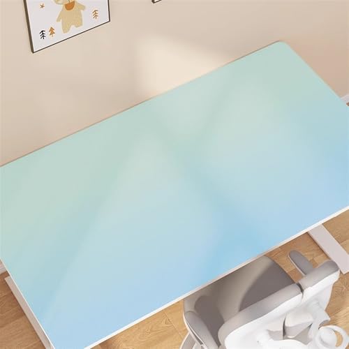 Icegrey Schreibtischunterlage PU Leder, Wasserdichte Antirutsch Mauspad, Schreibunterlage für Home office, Schreibtisch Unterlage Büro, Blau von Icegrey