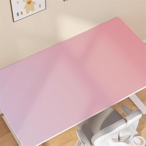 Icegrey Schreibtischunterlage PU Leder, Wasserdichte Antirutsch Mauspad, Schreibunterlage für Home office, Schreibtisch Unterlage Büro, Rosa von Icegrey