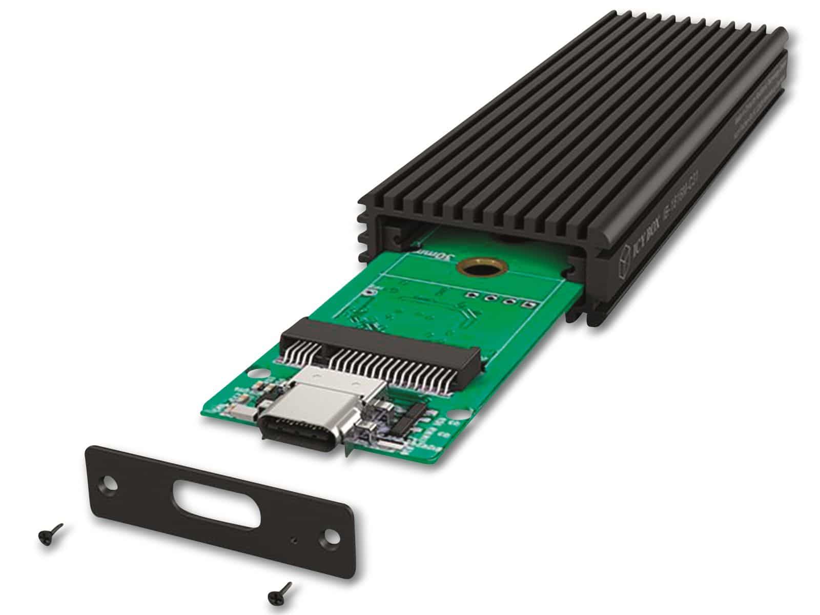 ICY BOX Festplattengehäuse IB-1816M-C31. M.2 PCIe auf USB 3.1 Typ-C, Aluminium von Icy Box