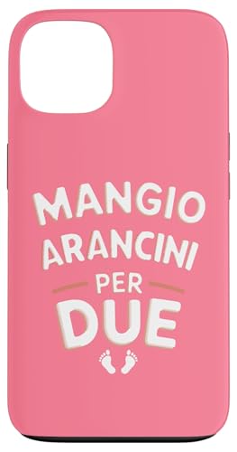 Mangio Arancini Per Due Donna Divertenti Gravidanza Hülle für iPhone 13 von Idea Regalo Per Una Donna in Gravidanza Divertente