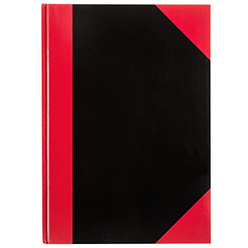 Idena 10146 - Kladde DIN A4, 96 Blatt, 70 g/m², kariert, fester Einband, rot/schwarz, 1 Stück von Idena