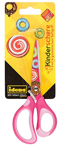 Idena 14027 - Softschere mit Donut-Motiv, rosa, 1 Stück von Idena
