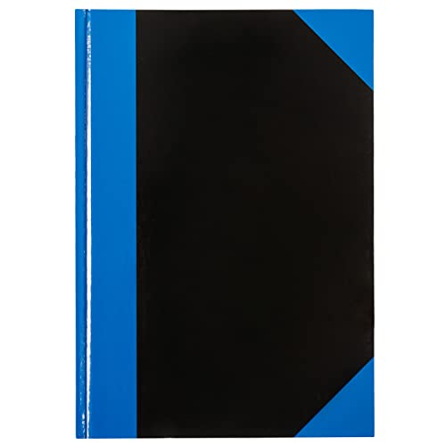 Idena 542900 - Kladde DIN A4, 96 Blätter, 70 g/m², liniert, fester Einband, blau/schwarz, 1 Stück von Idena