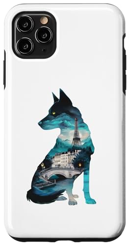 Hülle für iPhone 11 Pro Max Deutscher Schäferhund Silhouette Landschaft Silhouette Deutscher Hund von If Pets Had Thumbs Tees