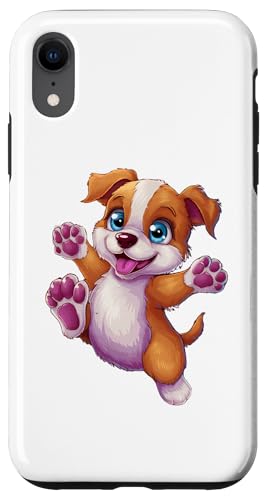 Hülle für iPhone XR Lustiger und niedlicher Welpe, glücklicher Hund, lächelnd, lustiger Hund von If Pets Had Thumbs Tees