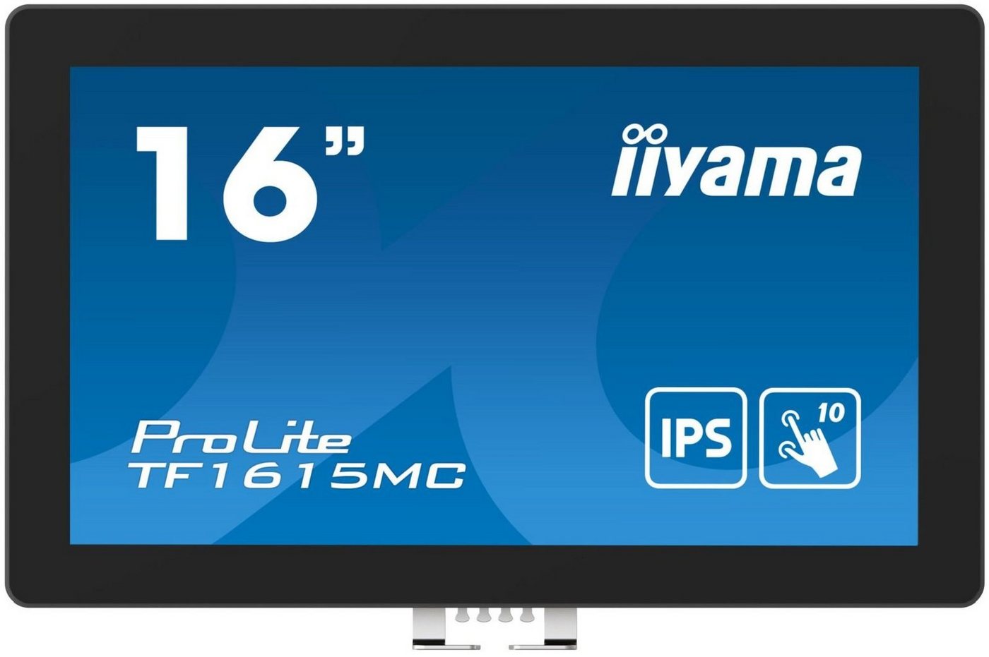 Iiyama 39.5cm (15,6) TF1615MC-B1 16:9 M-Touch VGA+HDMI+DP retail TFT-Monitor (1920 x 1080 px, Full HD, 25 ms Reaktionszeit, IPS, Touchscreen, HDCP) von Iiyama