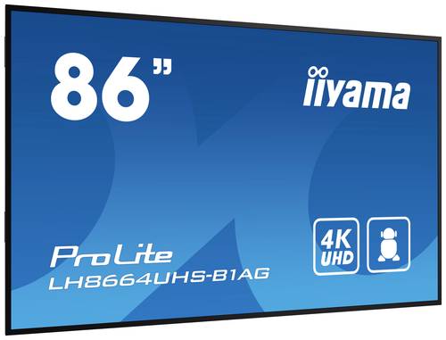 Iiyama PROLITE LH8664UHS-B1AG Digital Signage Display EEK: G (A - G) 218cm 86 Zoll 3840 x 2160 Pixel von Iiyama