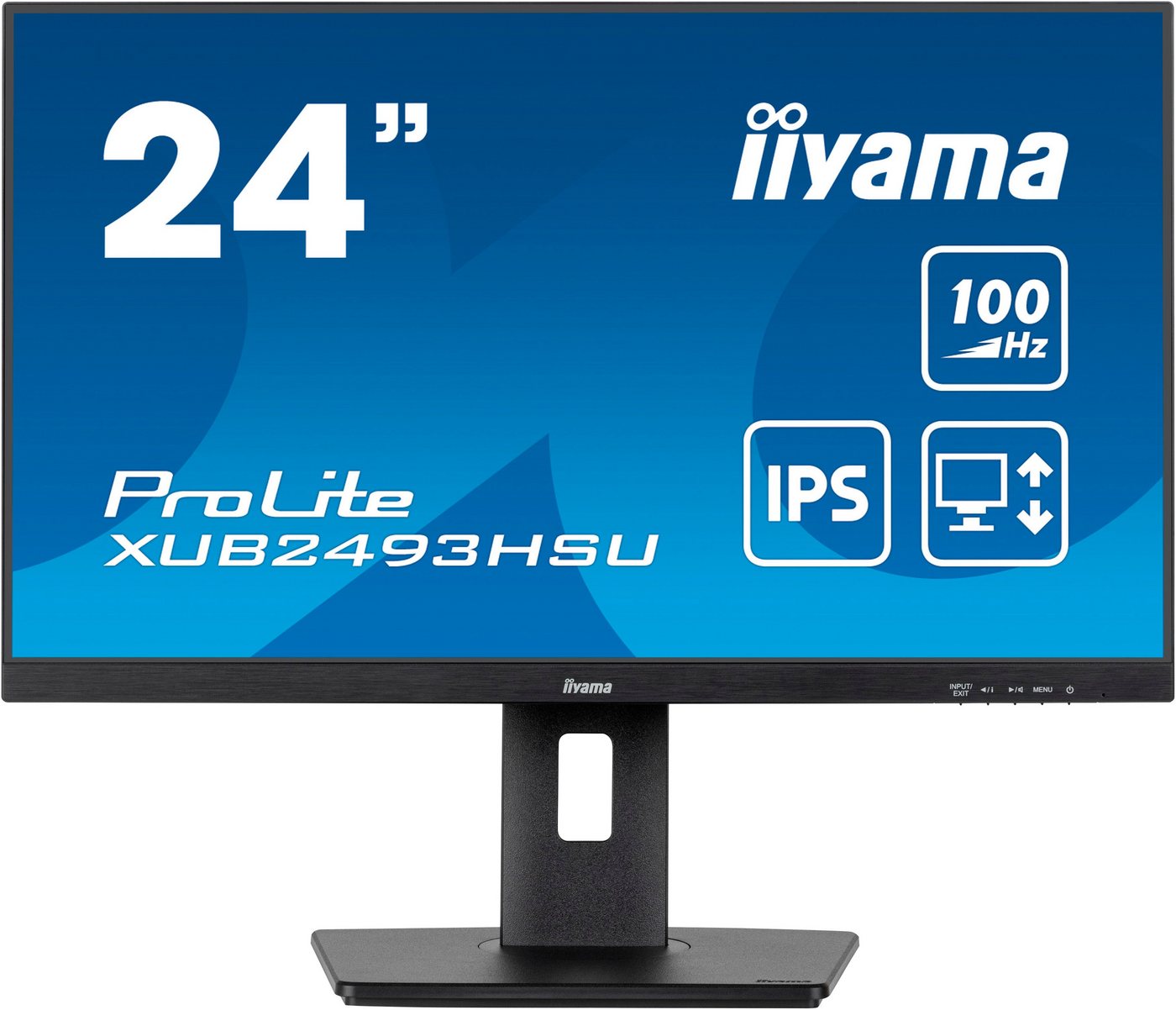 Iiyama XUB2493HSU-B6 LED-Monitor (61 cm/24 ", 1920 x 1080 px, Full HD, 1 ms Reaktionszeit, 100 Hz, IPS) von Iiyama