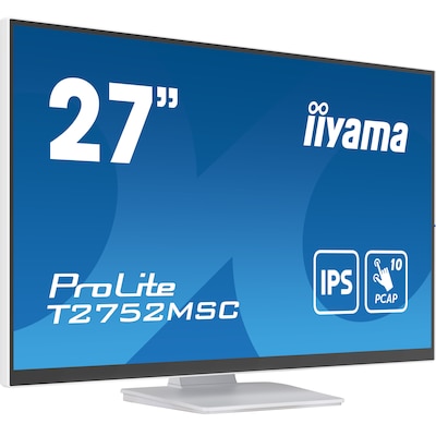 iiyama ProLite T2752MSC-W1 68,6cm (27") FHD IPS Multi-Touch Monitor weiß HDMI/DP von Iiyama