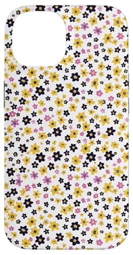 Hülle für iPhone 14 Kühne, kleine Frühlingsblumen - Blumen in Lila von Ikota Design