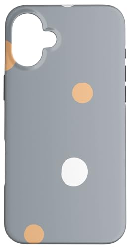 Hülle für iPhone 16 Plus Kreise: Schicke Kombination aus Orange und Grau von Ikota Design