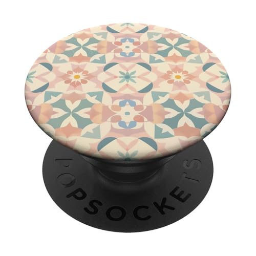 Pastellfarbenes Kawaii-Muster PopSockets mit austauschbarem PopGrip von Ikota Design