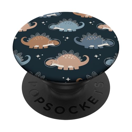 Weltraum-Dinosaurier: Abenteuer im Kosmos PopSockets Klebender PopGrip von Ikota Design