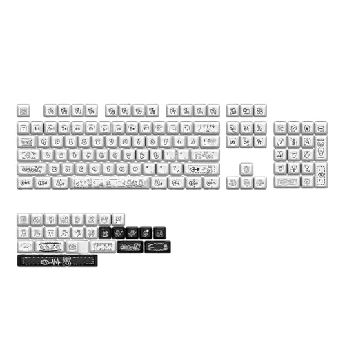 Illkjasfc 130 Tasten Karotten Tastenkappe Farbsublimation Für Schalter Passend Für 61/64/68/87/96/104/108 Tastatur Tastenkappen von Illkjasfc