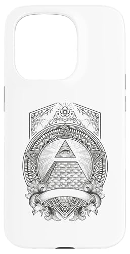 Hülle für iPhone 15 Pro Illuminati Pyramid All Seeing Eye von Illuminati Das Allsehende Auge Verschwörung