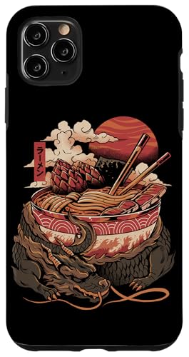 Hülle für iPhone 11 Pro Max Dragons Ramen Japanische Lebensmittel Drachen Schale Yakisoba Japan Ramen von Ilustrata Official