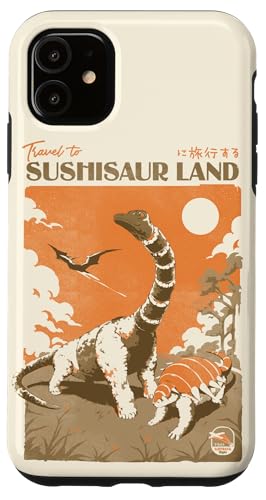 Hülle für iPhone 11 Sushisaur Land japanischer Lebensmittelliebhaber lustige Sushi-Dinosaurier von Ilustrata Official