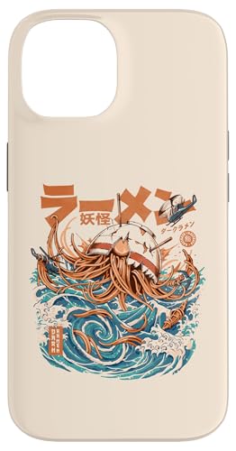 Hülle für iPhone 14 Great Ramen Kanagawa Japanische Nudeln Meeresfutter Kaiju Ramen von Ilustrata Official