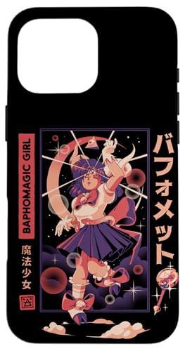 Hülle für iPhone 16 Pro Max Baphomagic Girl Süßes Teufelsmädchen Manga Japanischer Anime von Ilustrata Official