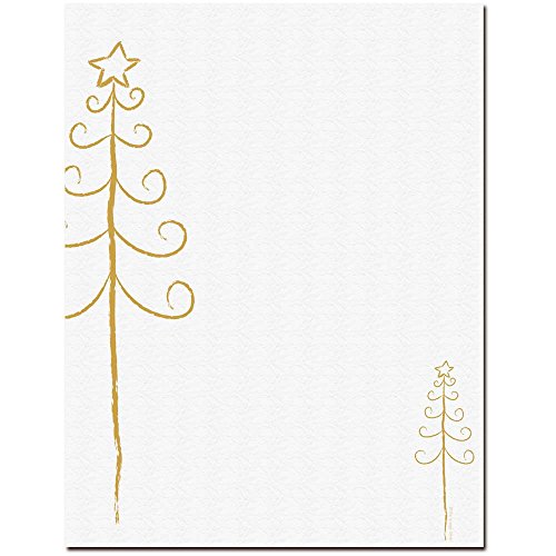 Einfach Baum Briefkopf Laser & Inkjet Drucker Papier 100 Sheets White, Gold von The Image Shop