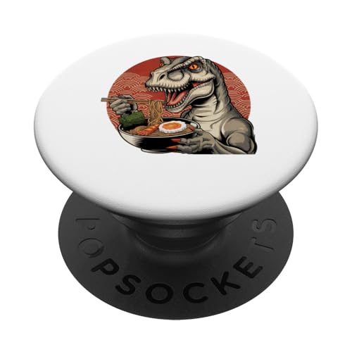 Stuffed T Rex Trex Stuffy Ramen für Kinder, japanischer Kawaii-Anime PopSockets Klebender PopGrip von In Dominus Rex Jumbo Trex Scorpius Rex T Rex Skull