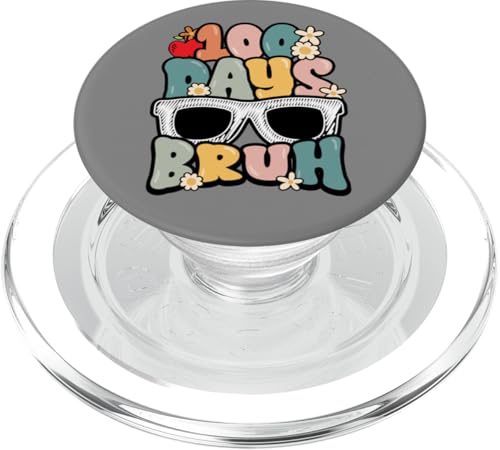 100 Days of School Bruh Sonnenbrille Lustige Lehrer Kinder PopSockets PopGrip für MagSafe von InGENIUS 100 Days of School T-Shirts & Geschenke