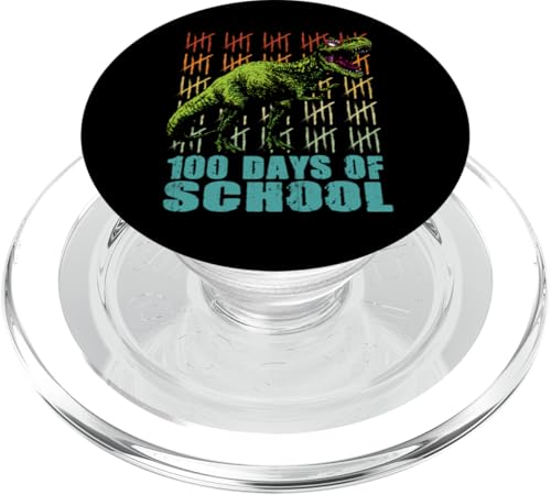 100 Tage Schule Dinosaurier Trex Lover Kinder Student Lehrer PopSockets PopGrip für MagSafe von InGENIUS 100 Days of School T-Shirts & Geschenke